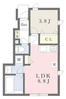 Honey comb Y・T【1階】の間取り