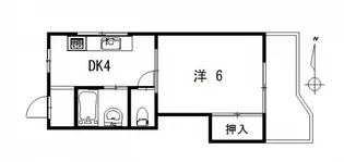 コーポ吉田【2階】の間取り