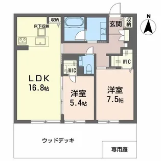 ルジェンド【1階】の間取り