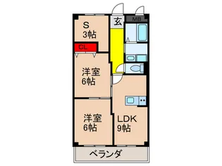 アメニティK.S【2階】の間取り