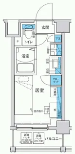 キャンパスヴィレッジ千歳烏山【4階】の間取り