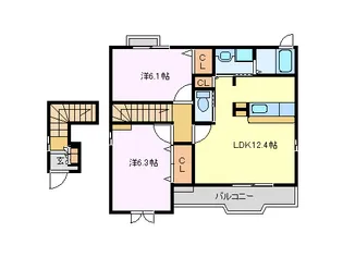 プリメロ I【2階】の間取り