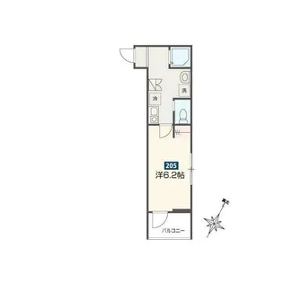 MELDIA小田急相模原II【1階】の間取り