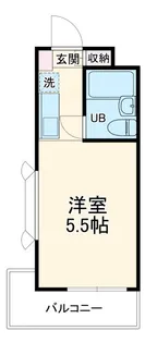 1Rの間取り画像