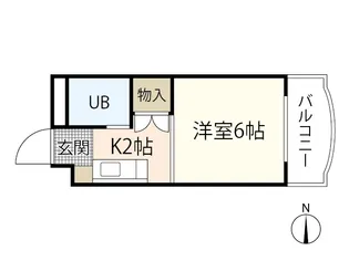 petit pas観音【5階】の間取り