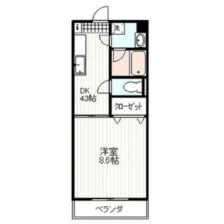 ハイブリッジ【1階】の間取り