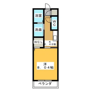 フルール那加【1階】の間取り