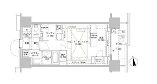 東京都新宿区南山伏町【マンション】の間取り