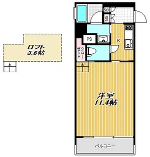 カスタリア中延【9階】の間取り