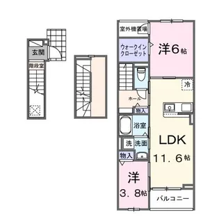ヴェルドミール【3階】の間取り