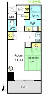 愛知県名古屋市中区千代田3【マンション】の間取り
