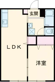 栗ハイツ【1階】の間取り