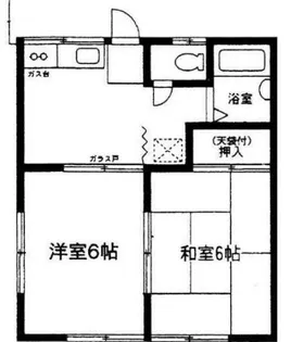 ハイツ野村【1階】の間取り