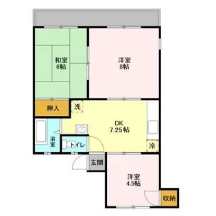 神取ハイツ【1階】の間取り