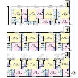 グランステージ西蒲田【1階】の間取り