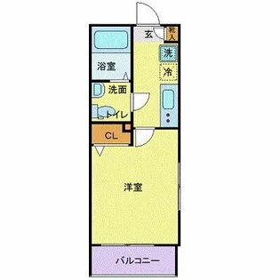 CITY SPIRE西新宿【3階】の間取り