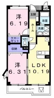 グランアビタシオン【3階】の間取り