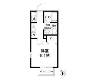 神奈川県川崎市中原区上平間【アパート】の間取り
