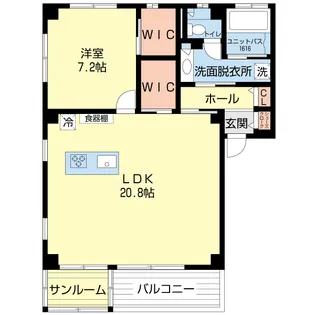 do La Tour 青山【2階】の間取り