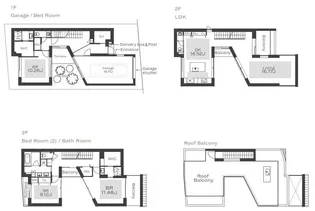 東京都世田谷区代田4【一戸建】の間取り