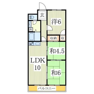 サンライフ天王台【7階】の間取り