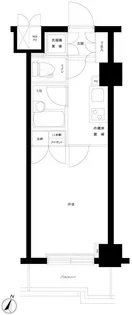 ルーブル日本橋【2階】の間取り