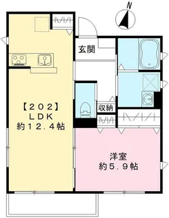 東京都国分寺市西元町3【アパート】の間取り