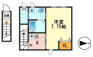 ディアコートkoiwa【2階】の間取り