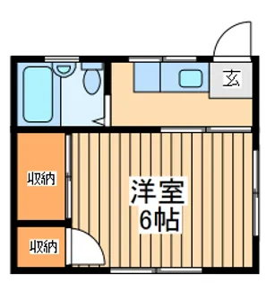 メゾンドケイ東林間【1階】の間取り