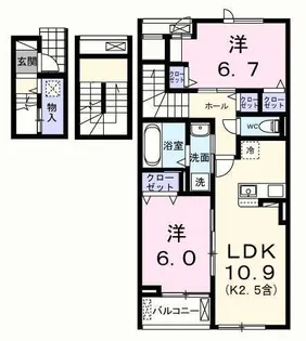 エール アン【3階】の間取り