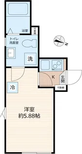 メゾンド・アヴェニール亀有【1階】の間取り