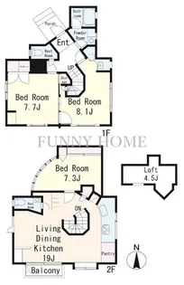 東京都世田谷区南烏山2【一戸建】の間取り