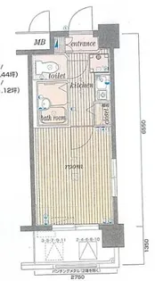 サンテミリオン品川戸越【6階】の間取り