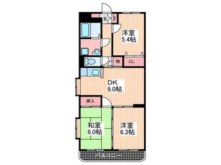 ユーミー小幡【1階】の間取り