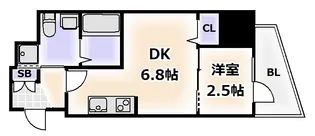 エスグランデ難波サウス【11階】の間取り