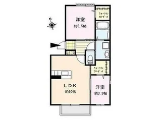 ロワゾー・ブリュ【3階】の間取り