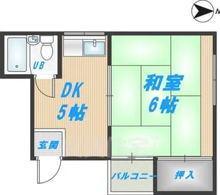 米澤ハイツ【2階】の間取り