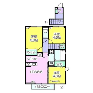 ステラA【2階】の間取り
