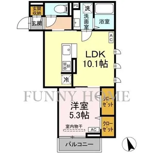 東京都世田谷区梅丘1【アパート】の間取り