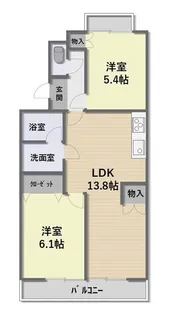 メゾンドール八千代【2階】の間取り