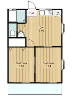 グレースパレスA【1階】の間取り