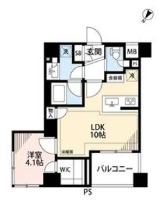 シティインデックス目黒【2階】の間取り