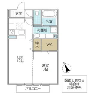 D-room赤塚 B【1階】の間取り