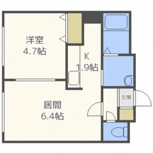 ヴィラメゾン菊水6条【1階】の間取り
