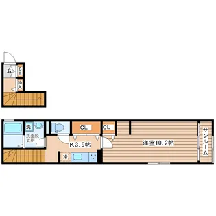 ウィングコートB【2階】の間取り