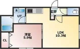 カーサフェリス発寒【1階】の間取り