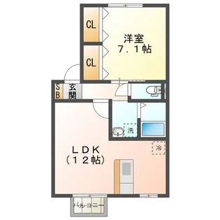 エクレール【2階】の間取り