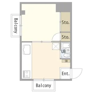 大口仲町ハイツ【3階】の間取り
