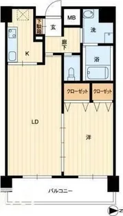 アルファレガロ栗林【9階】の間取り