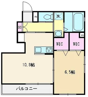 コンフォート新座【1階】の間取り